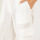 TEXTURED CARGO WIDELEG PANTS