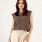TEXTURED KNIT CROPPED TOP