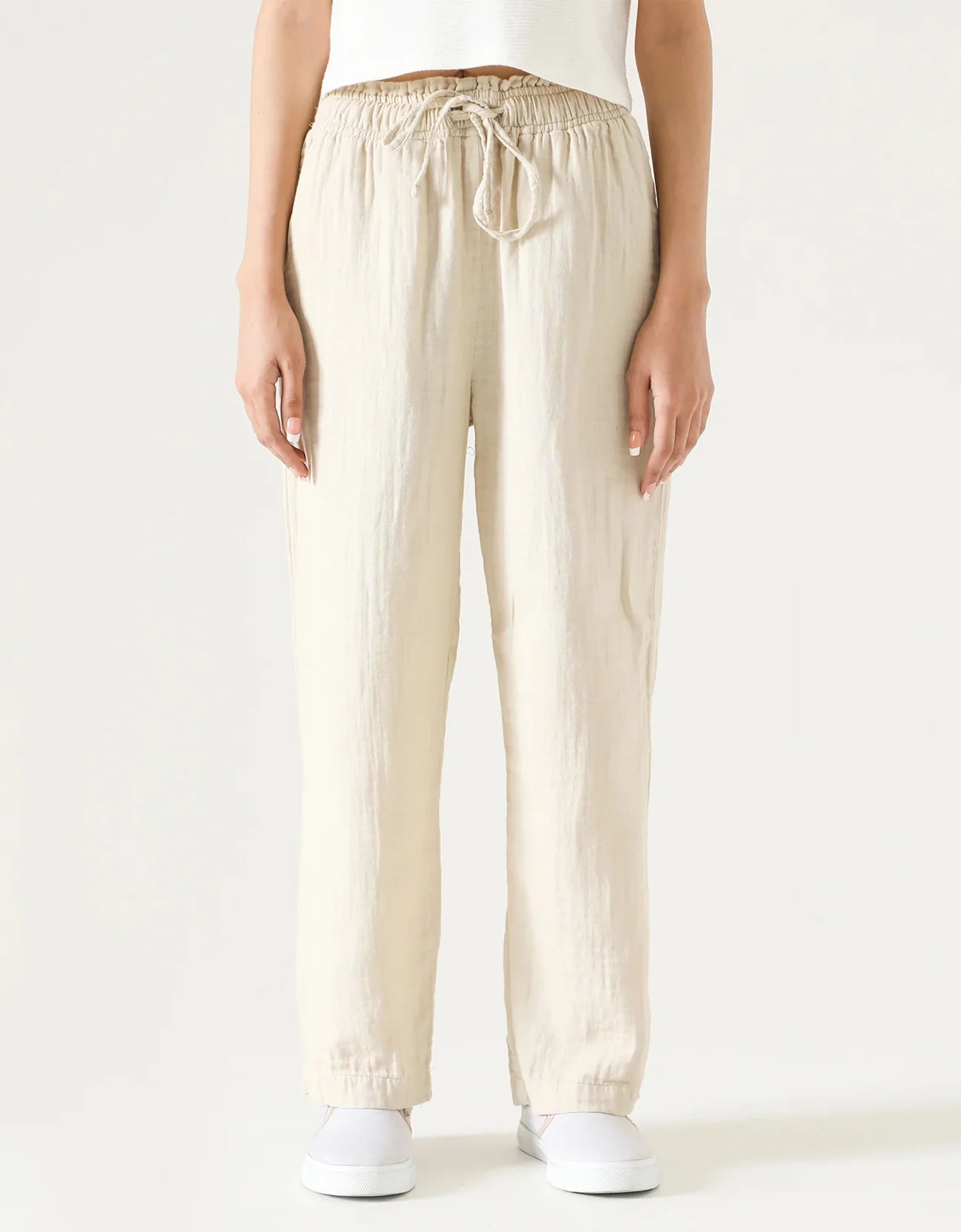 MUSLIN PAPERBAG TROUSER