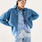 DENIM BUTTON DOWN SHACKET
