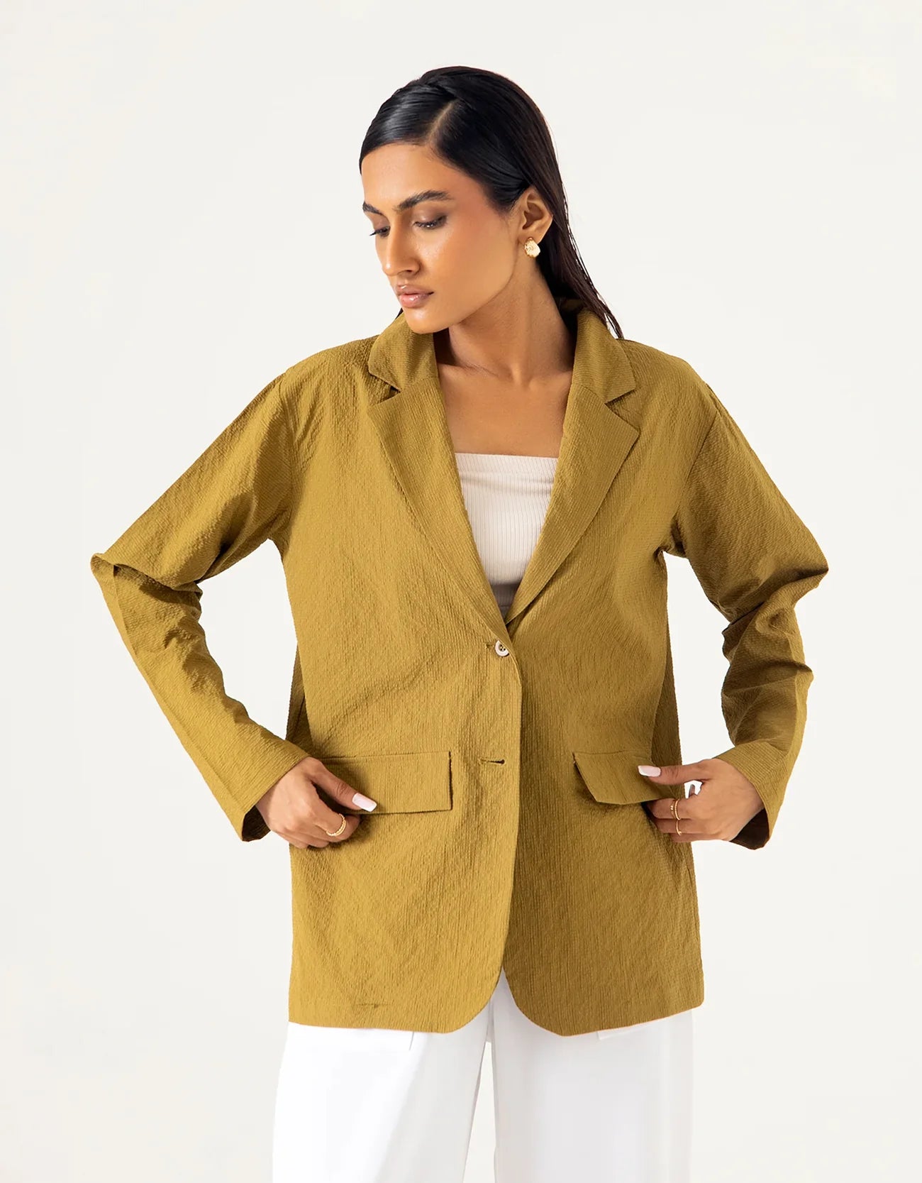 TAILORED TEXTURED BLAZER