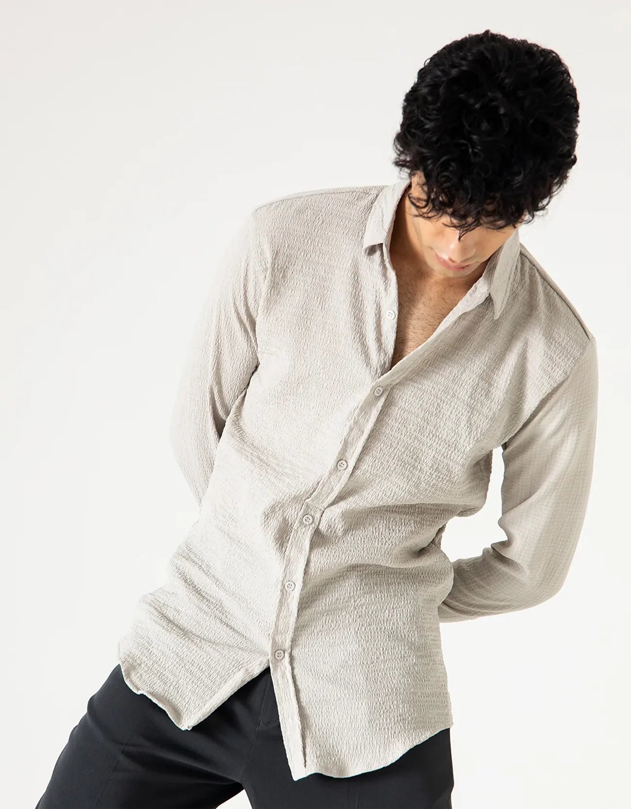 TEXTURED FULL SLEEVES SHIRT