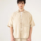 MUSLIN OVERSIZED PATCH POCKET OVERSHIRT