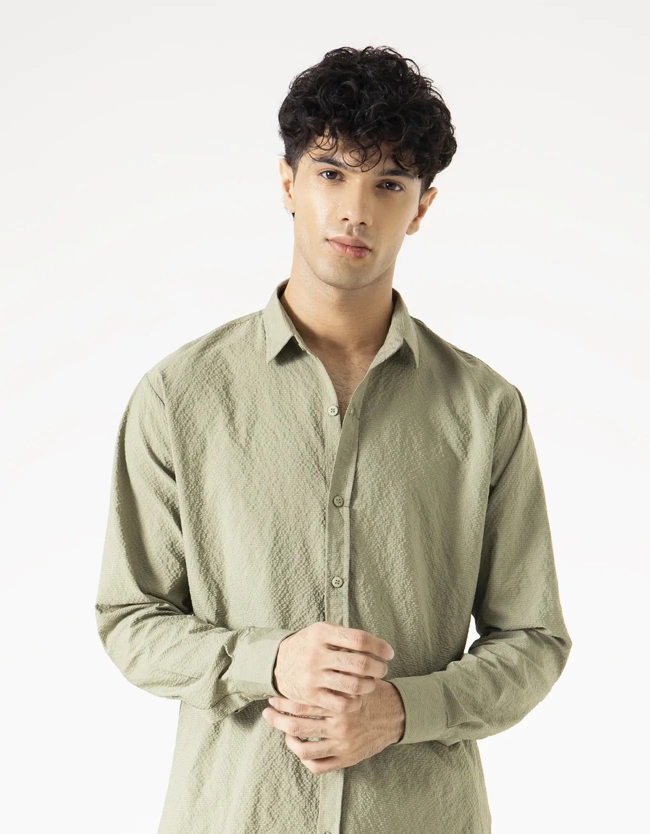 TEXTURED FULL SLEEVES SHIRT