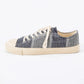 CHECK JUTE LACE-UP SNEAKERS