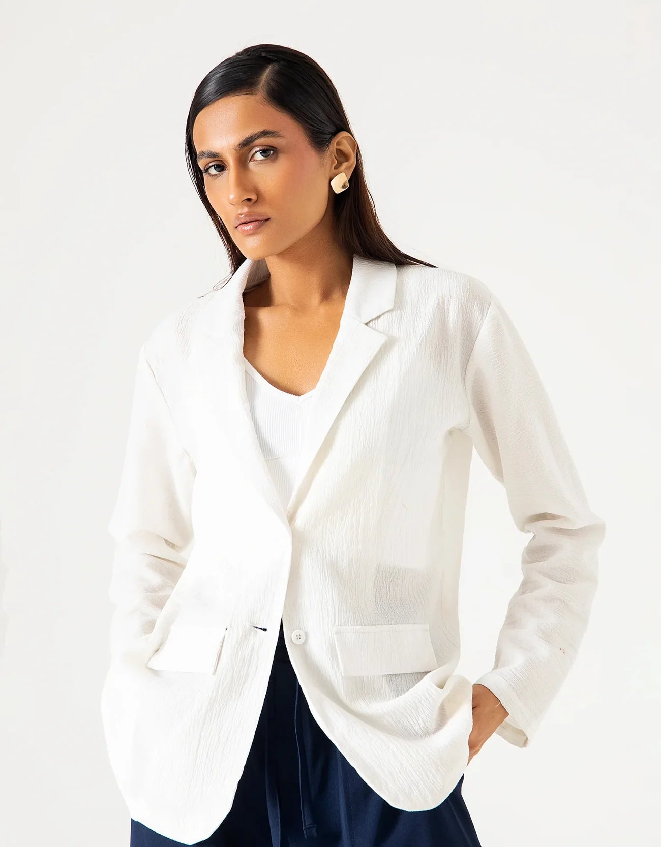 TAILORED TEXTURED BLAZER