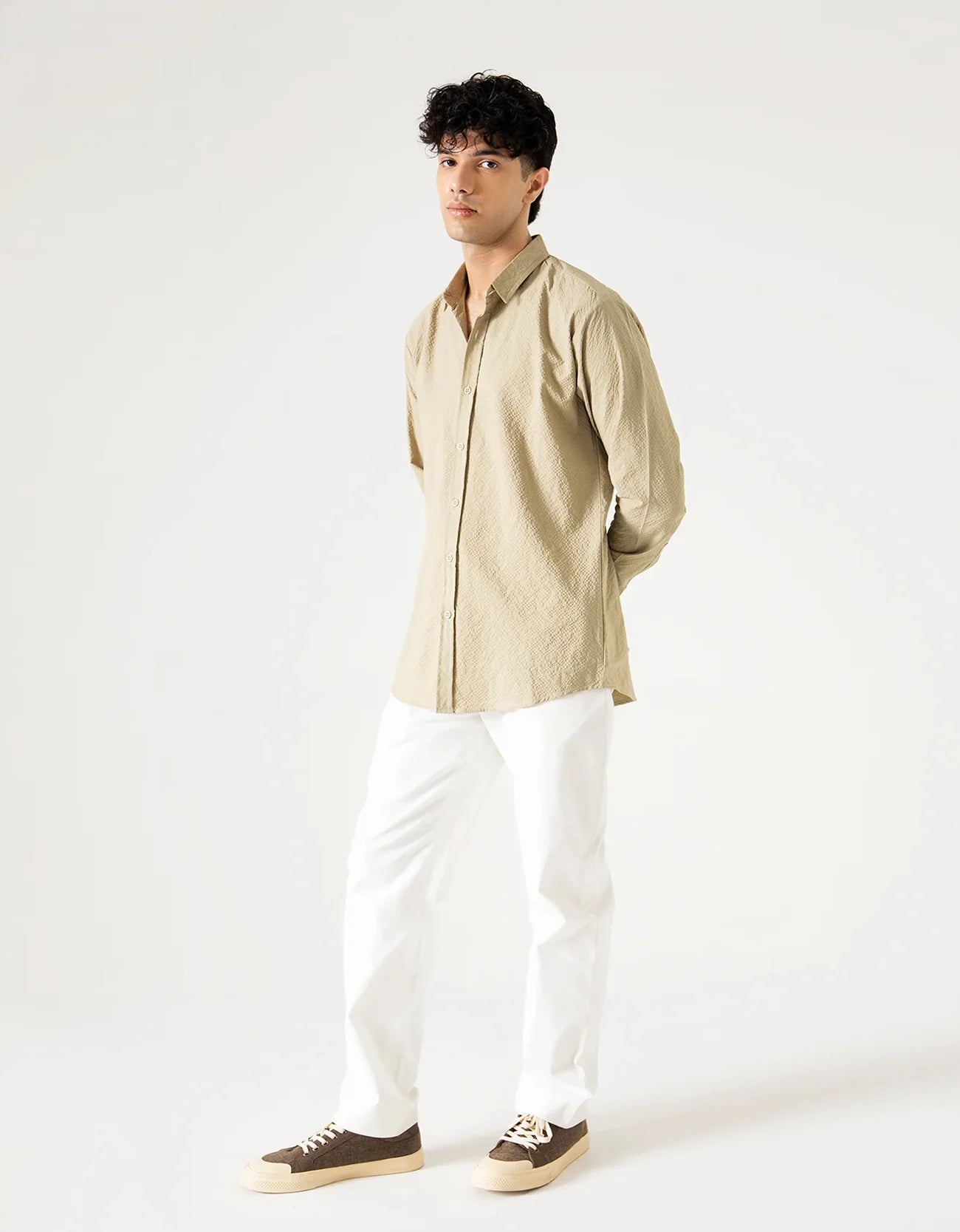 TEXTURED FULL SLEEVES SHIRT