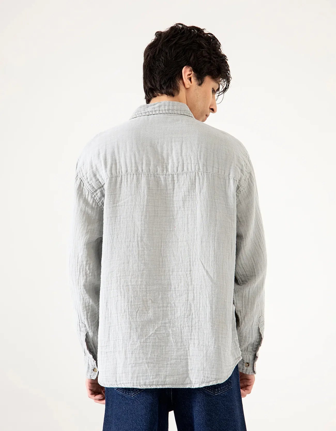 MUSLIN FLAP POCKET SHIRT