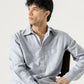 LINEN PATCH POCKET BUTTON DOWN SHIRT