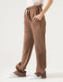 STRAIGHT FLEECE TROUSER WITH SLIT