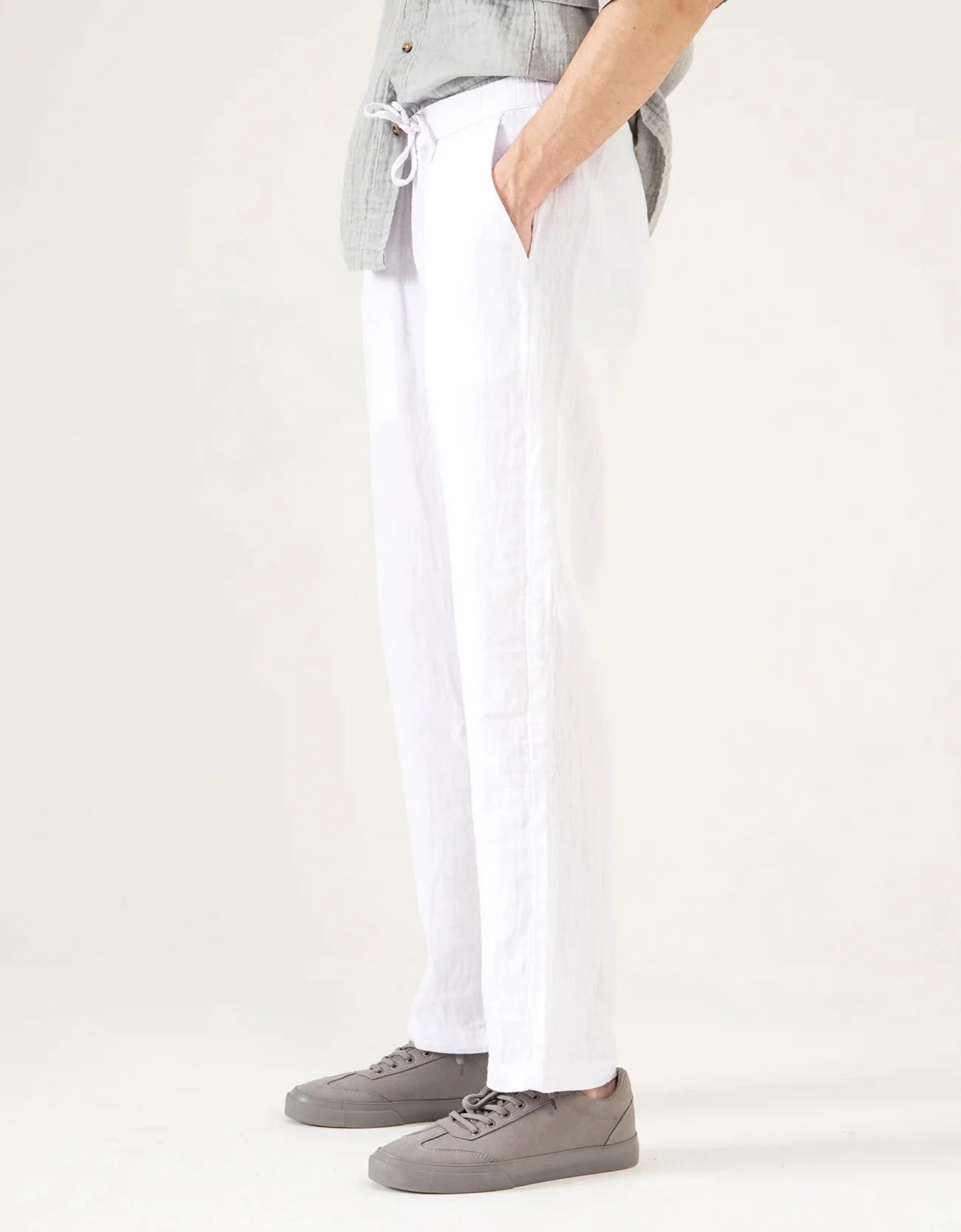 MUSLIN DRAWSTRING TROUSER