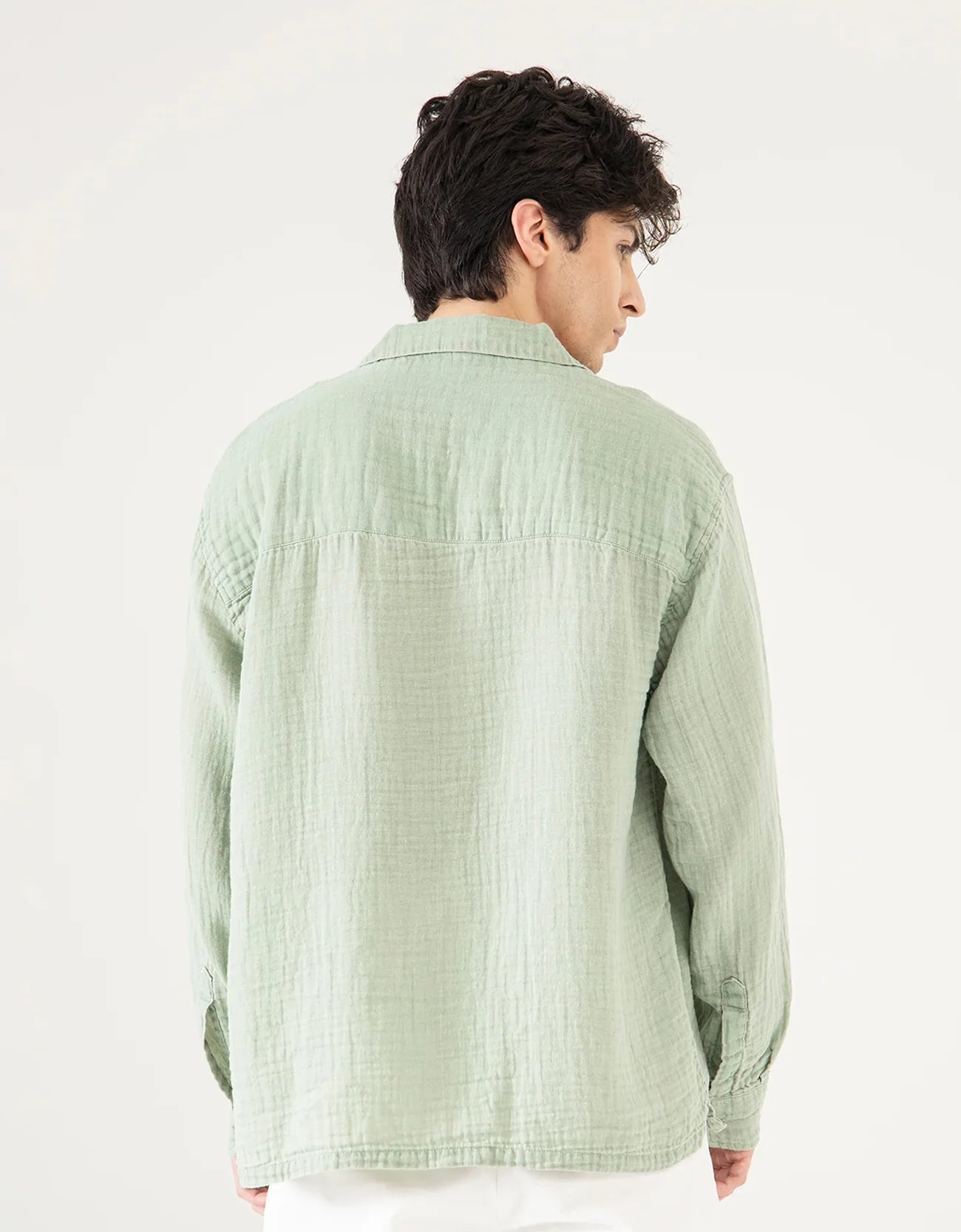MUSLIN CAMP COLLAR SHIRT
