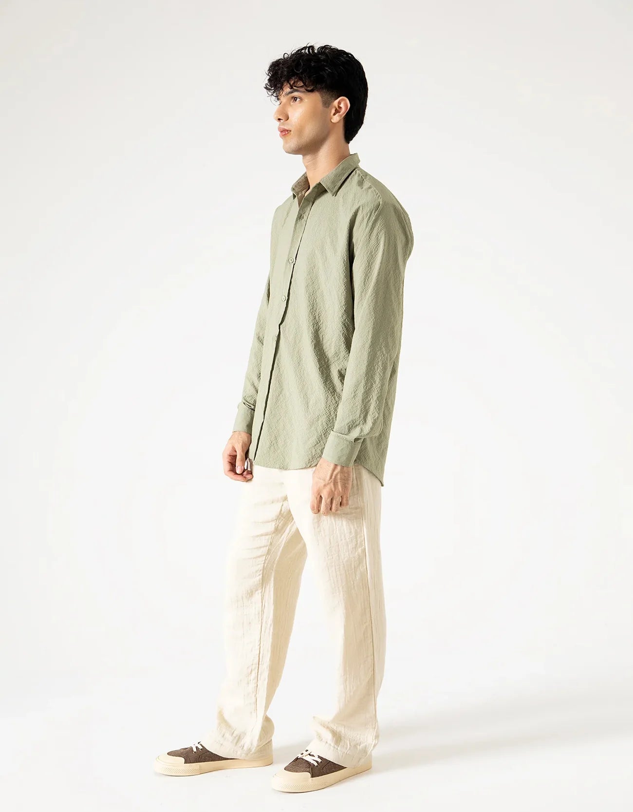 TEXTURED FULL SLEEVES SHIRT
