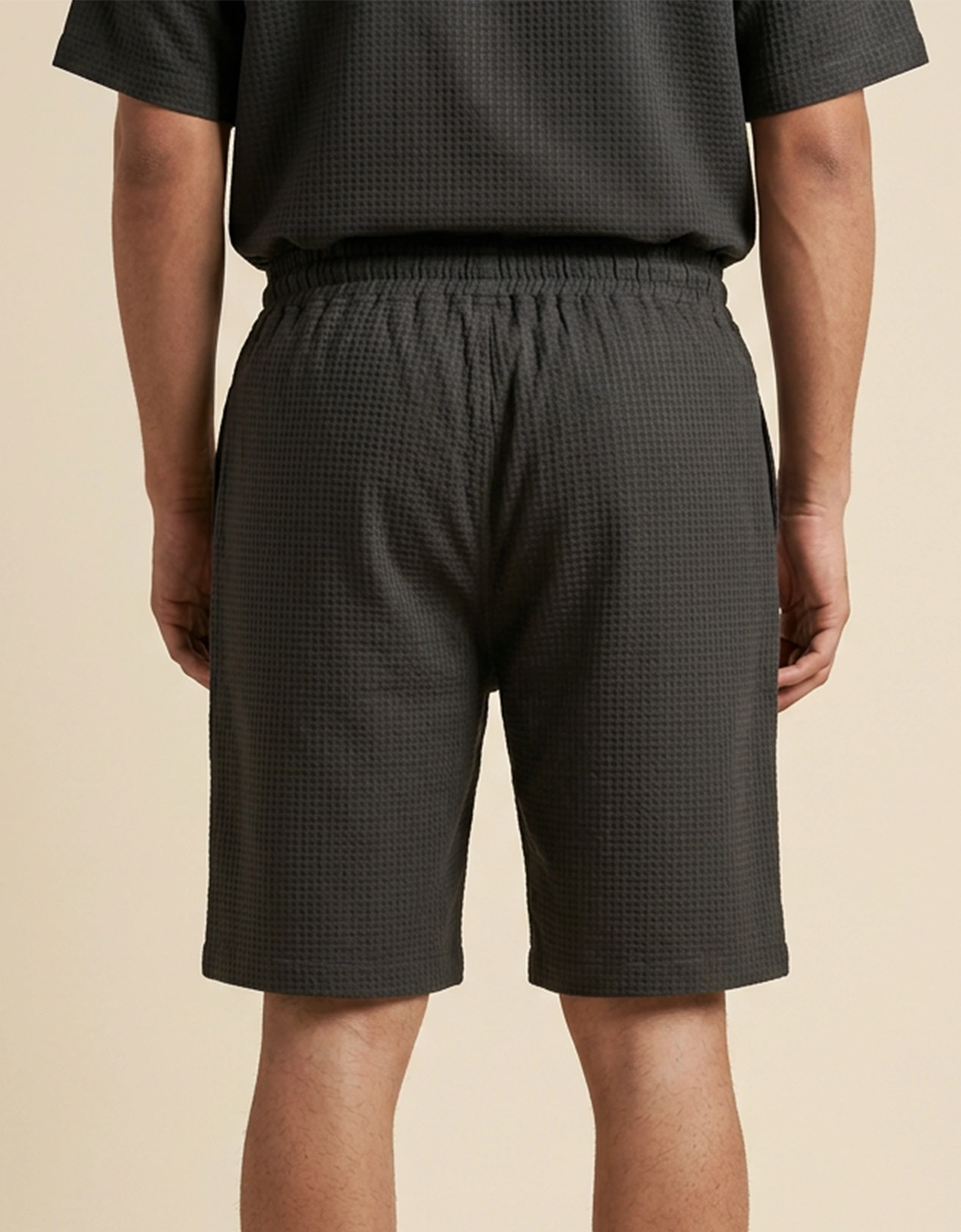 WAFFLE TEXTURED MEN'S SHORTS