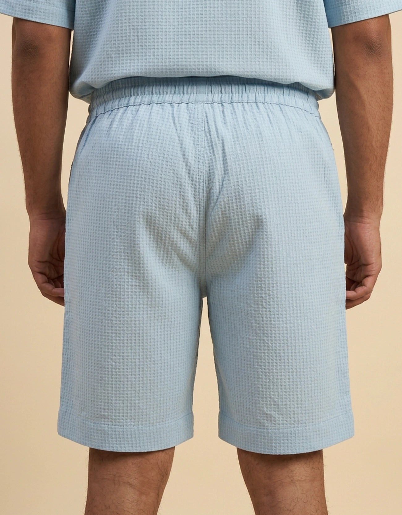 WAFFLE TEXTURED MEN'S SHORTS