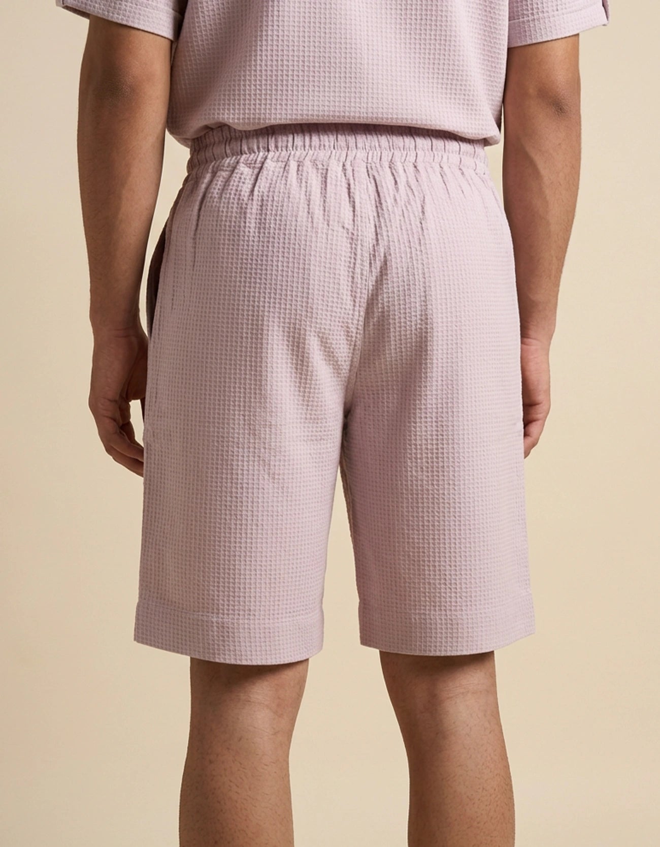WAFFLE TEXTURED MEN'S SHORTS