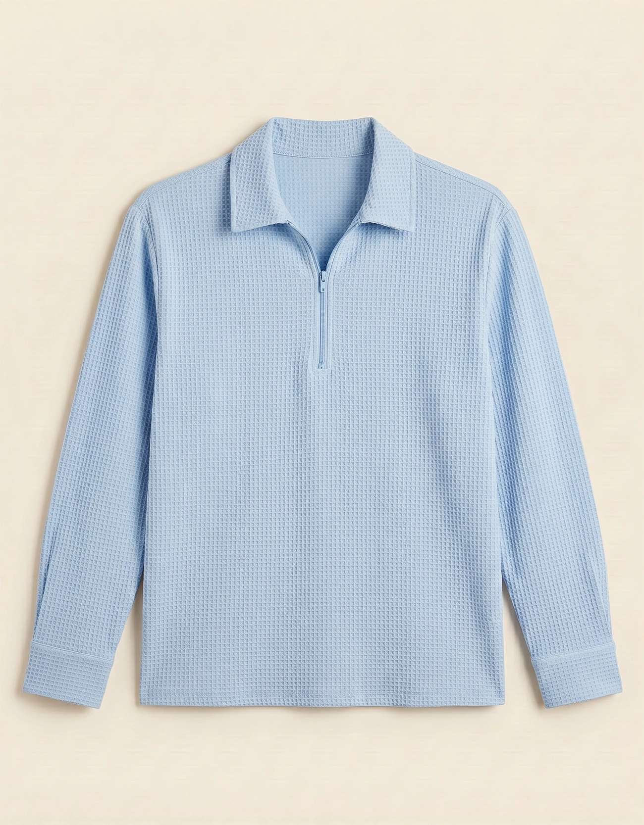 WAFFLE QUARTER ZIPPER SHIRT