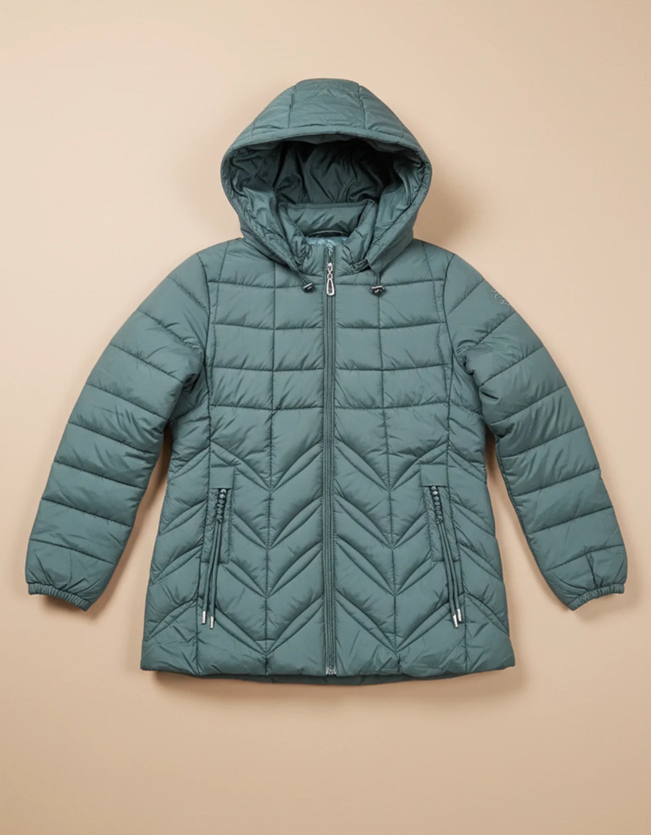 QUILTED HOODED PUFFER