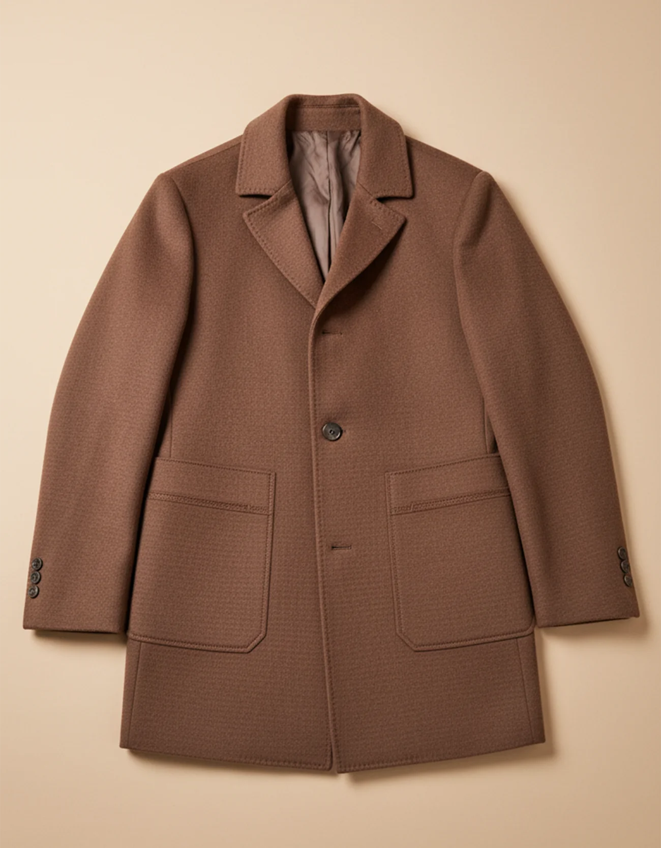 PATCH POCKET OVERCOAT