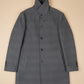 MELANGE WOOLEN LONG COAT