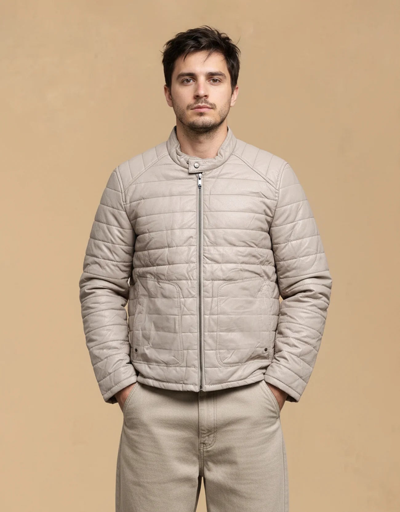 LEATHERETTE BIKERS JACKET