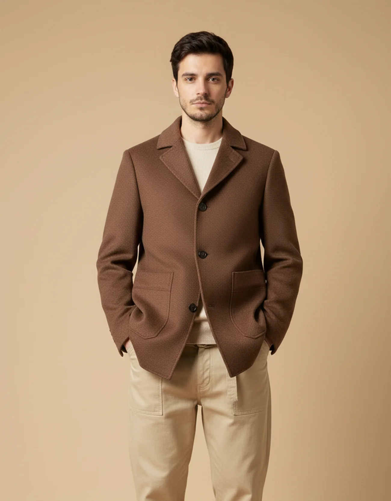 PATCH POCKET OVERCOAT