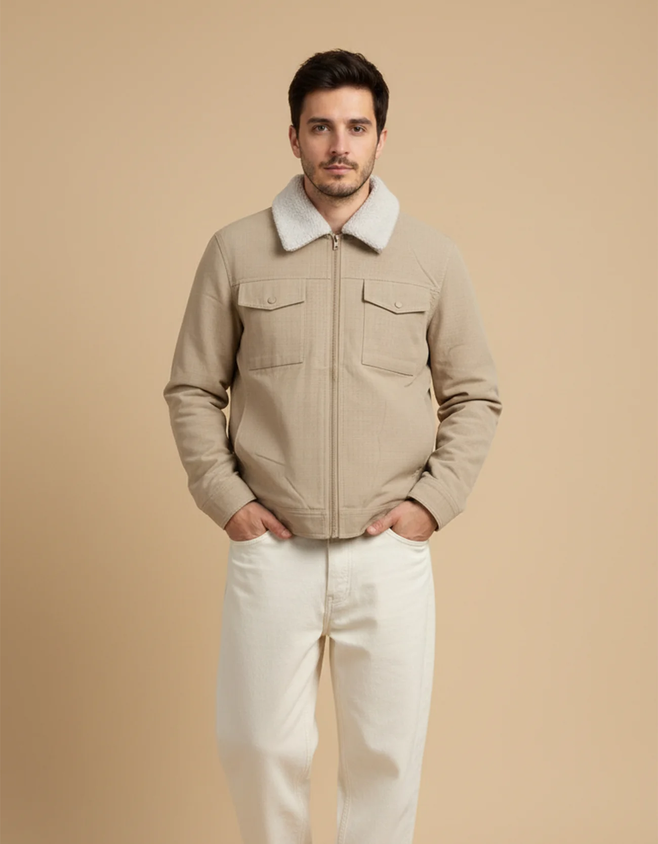 FAUX LEATHER SHACKET