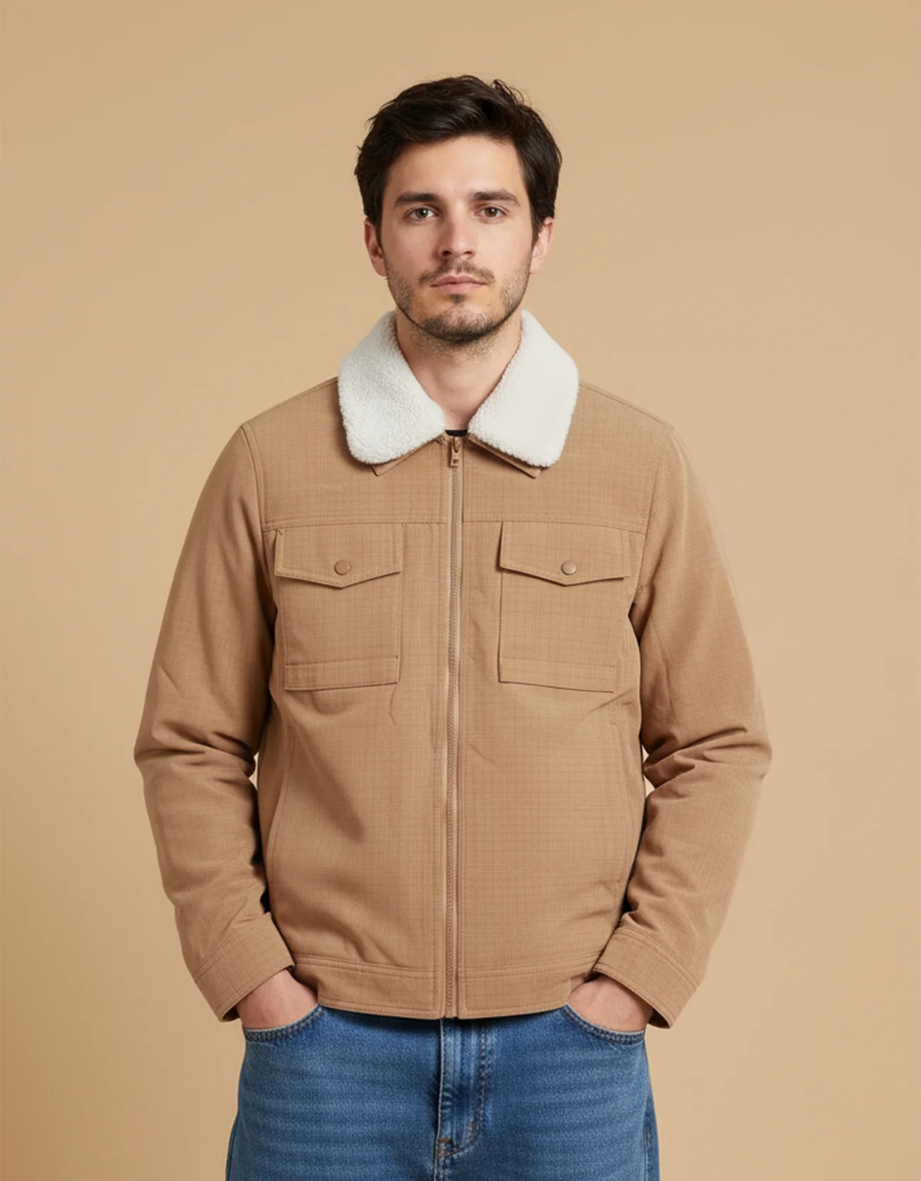 FAUX LEATHER SHACKET