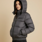QUILTED HOODED PUFFER