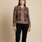 Tweed Checkered Cardigan
