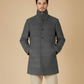 MELANGE WOOLEN LONG COAT