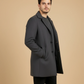 MELANGE WOOLEN LONG COAT