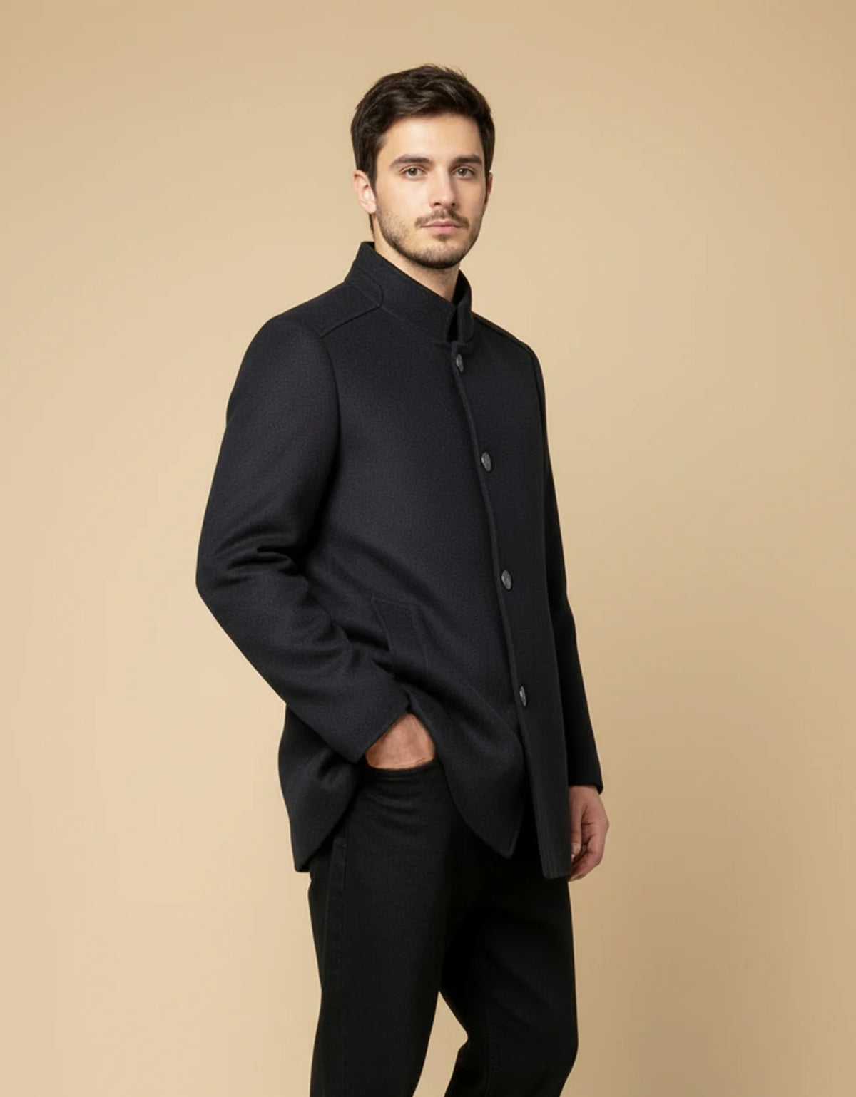 TAILORED WOOLEN OVERCOAT