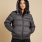 QUILTED HOODED PUFFER