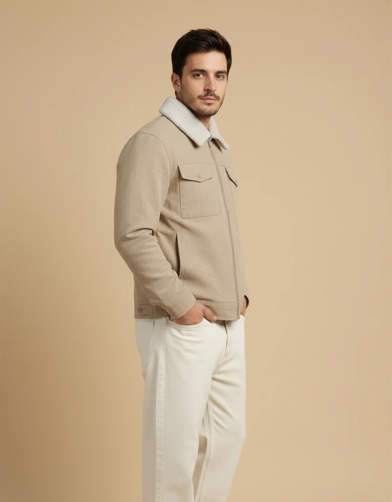 FAUX LEATHER SHACKET