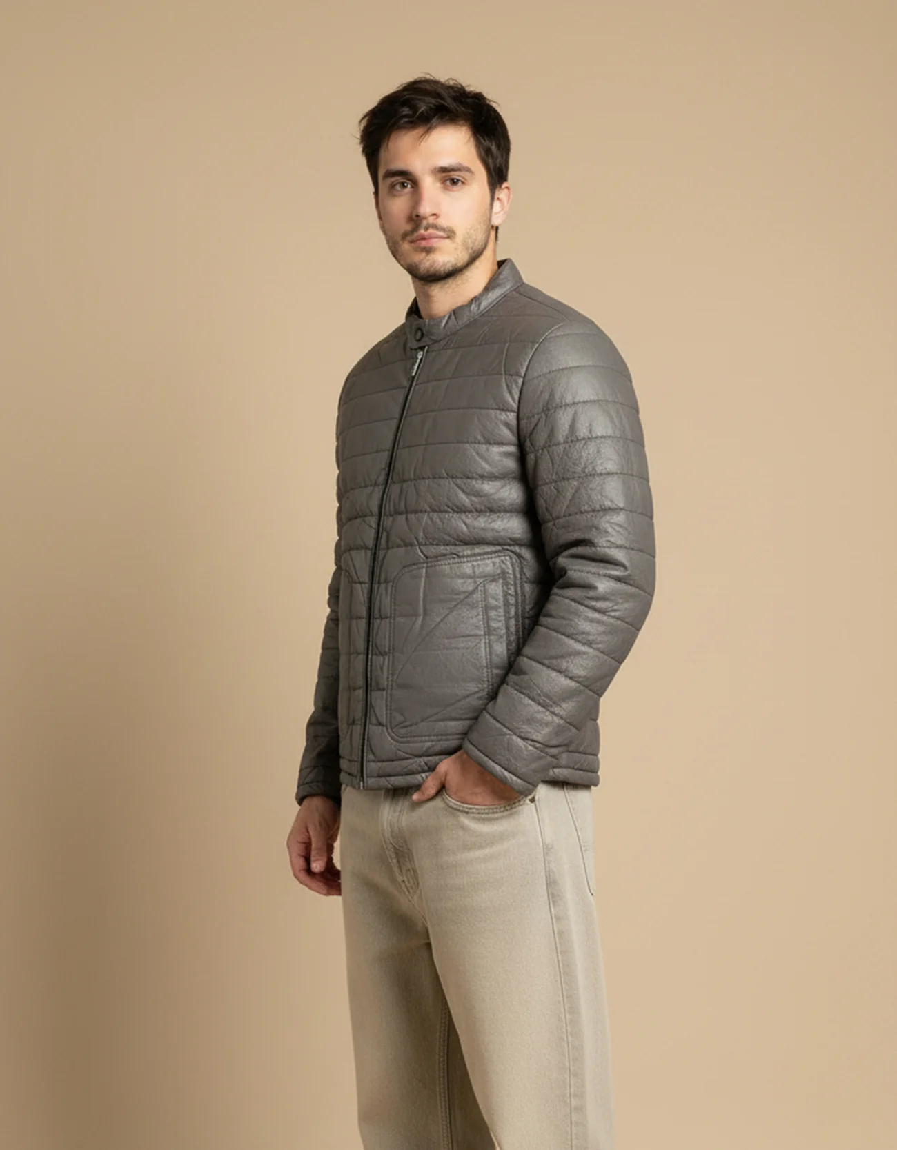 LEATHERETTE BIKERS JACKET