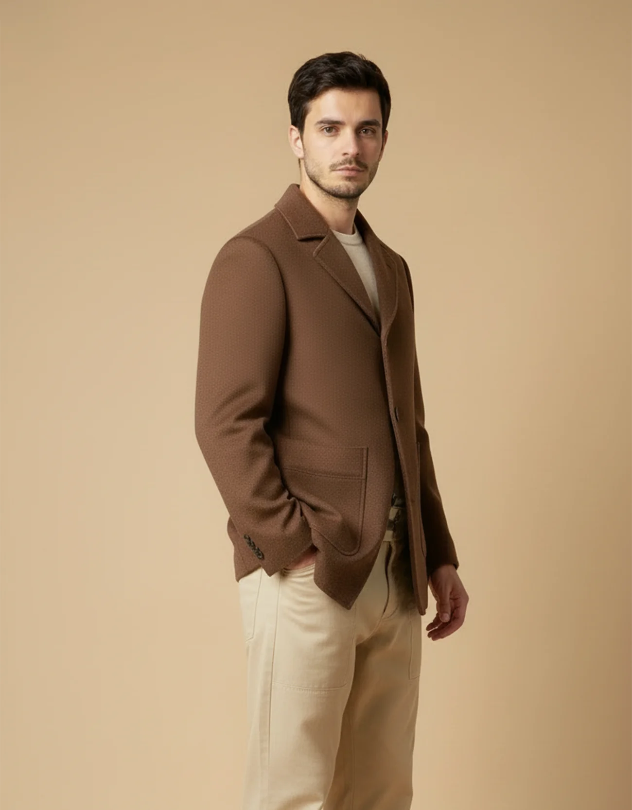 PATCH POCKET OVERCOAT