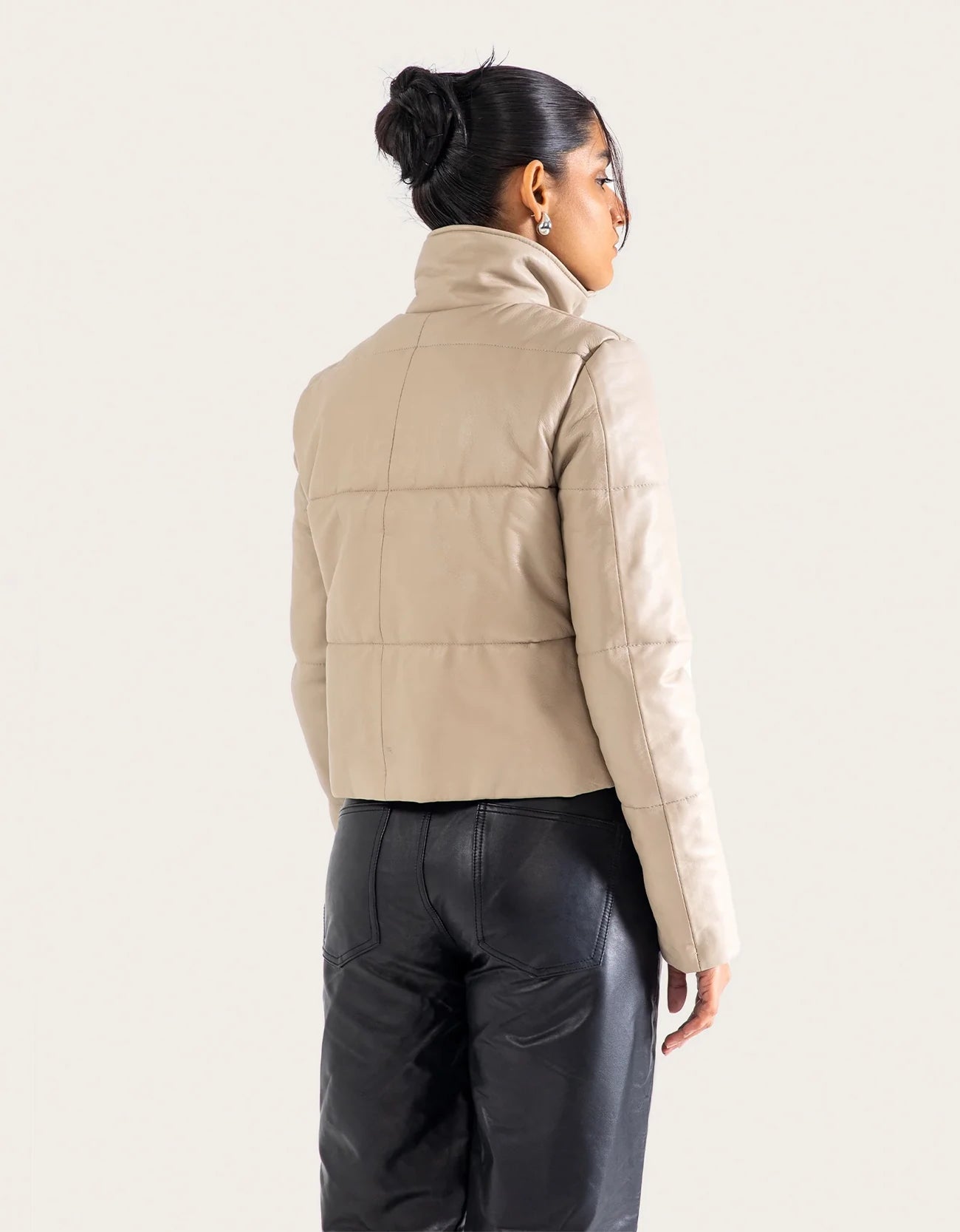 CROPPED LEATHER JACKET