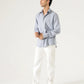 LINEN PATCH POCKET BUTTON DOWN SHIRT