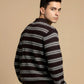 TEXTURED POLO SWEATER