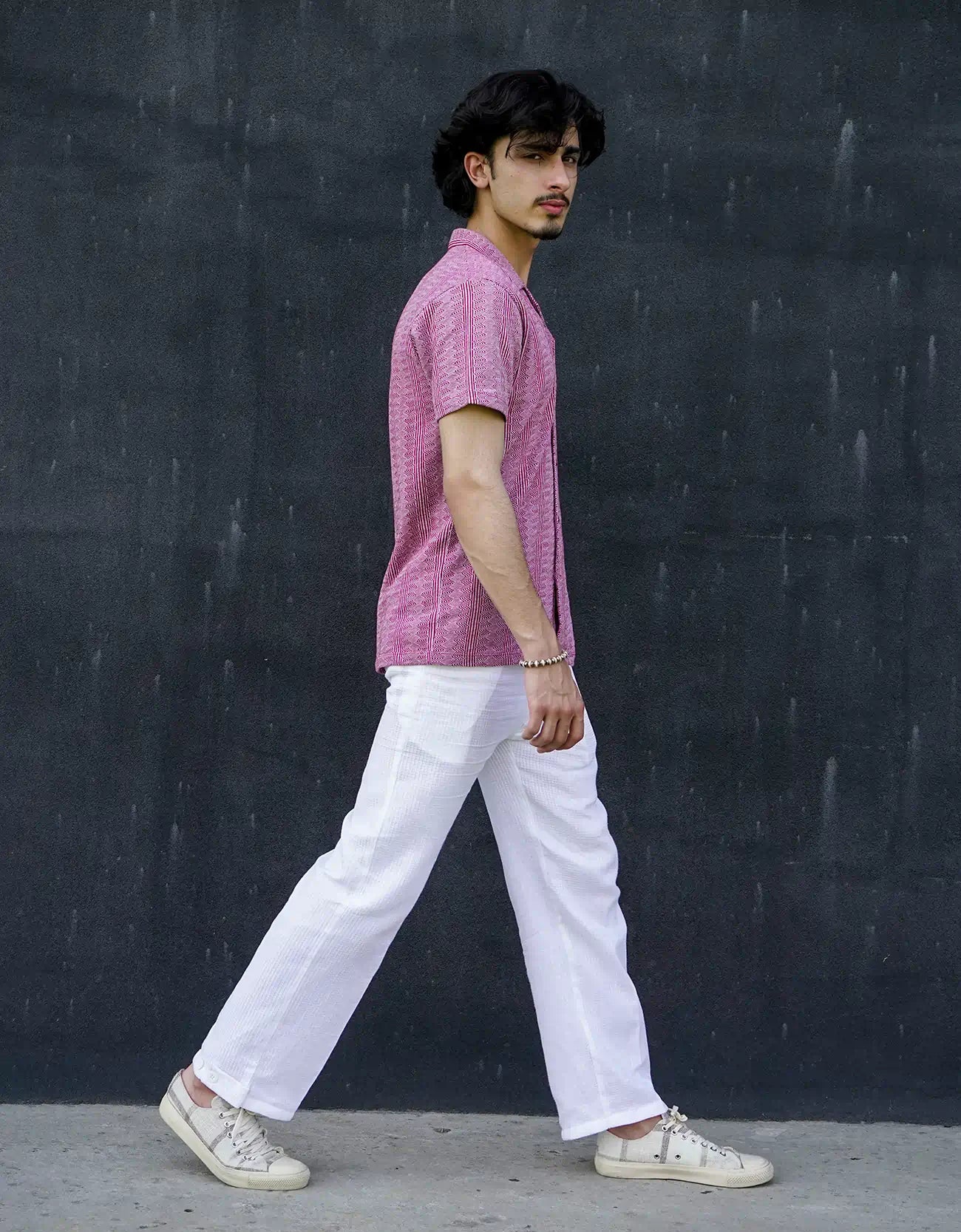 JACQUARD BUTTONDOWN SAFARI SHIRT