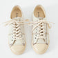 CHECK JUTE LACE-UP SNEAKERS
