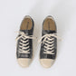 CHECK JUTE LACE-UP SNEAKERS